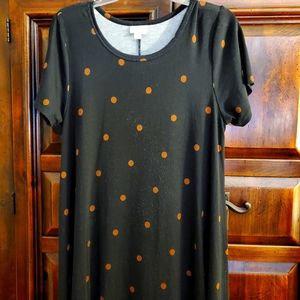 High-low polkadot dress